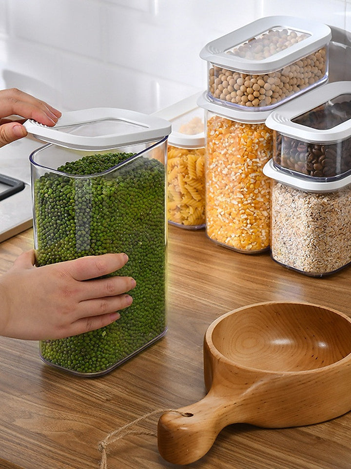 Versiegelt Tank Lagerung Tank Transparent Kunststoff Haushalt Küche Spice Box Mutter Tee Glas Getreide Lagerung Box