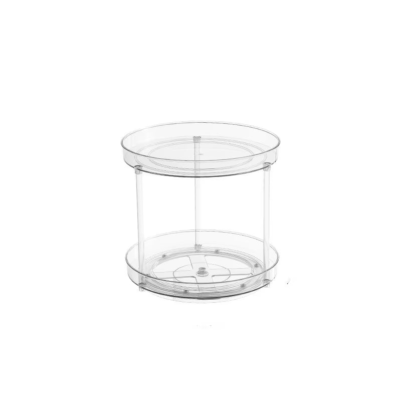 1Pc/Kitchen Rack Transparent Rotating Storage Rack Spice Storage Condiment Storage Multi-Layer Storage Turntable Storage Rack
