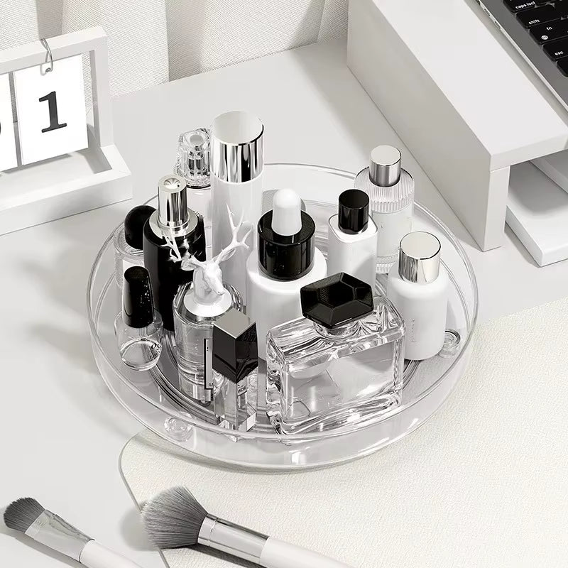 1Pc/Kitchen Rack Transparent Rotating Storage Rack Spice Storage Condiment Storage Multi-Layer Storage Turntable Storage Rack